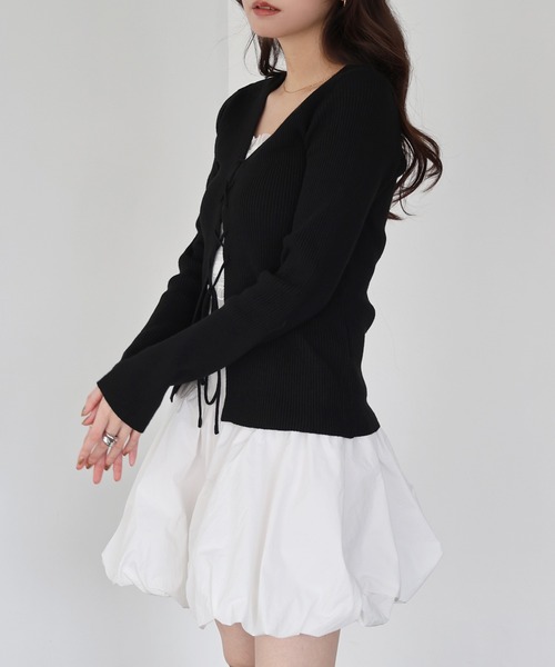 「Freesia by andme」 長袖ニット L ライトベージュ レディース_画像4