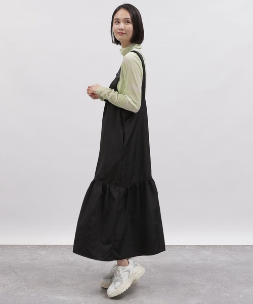 「LAKOLE」 サロペットスカート MEDIUM チャコールグレー レディース_画像3