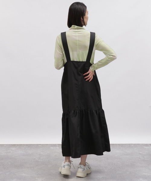 「LAKOLE」 サロペットスカート MEDIUM チャコールグレー レディース_画像9