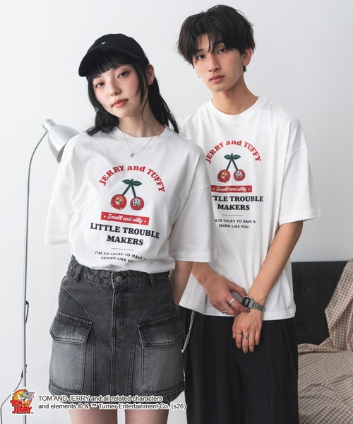 tシャツ 半袖 WEGO/キャラクターズグラフィックT1 レディース メンズ