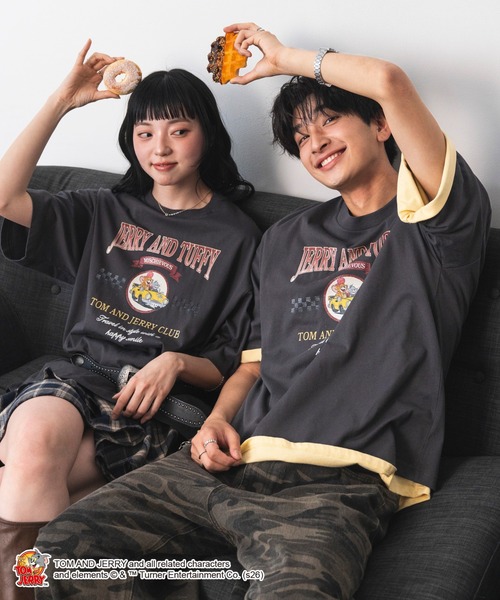 tシャツ WEGO/「26年春夏新作」キャラクターズグラフィックT1 メンズ