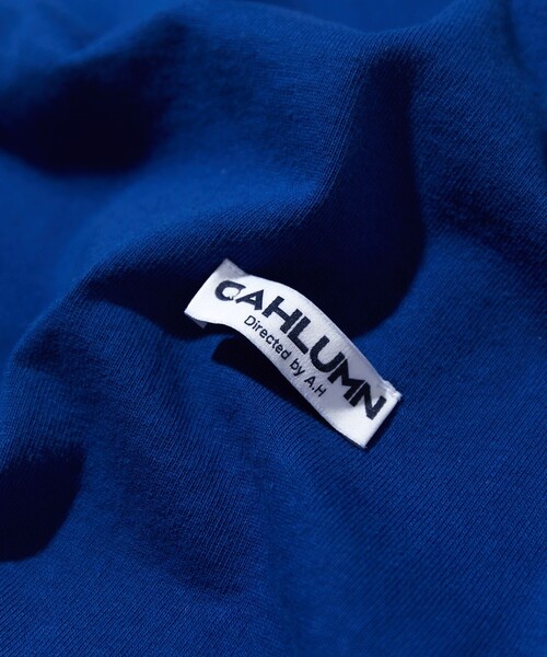 「CAHLUMN」 長袖Tシャツ MEDIUM ネイビー メンズ_画像8