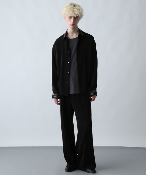 「HARE」 長袖シャツ SMALL レッド メンズの画像