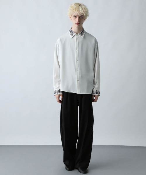 「HARE」 長袖シャツ SMALL レッド メンズの画像