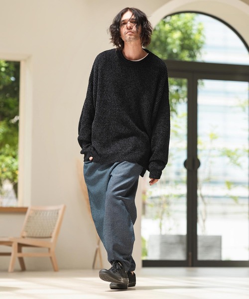 「CAMBIO」 長袖ニット S ブラック メンズ_画像6