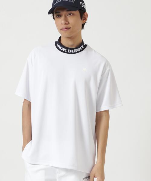 Jack Bunny!!（ジャックバニー） tシャツ ロゴジャガード半袖モック
