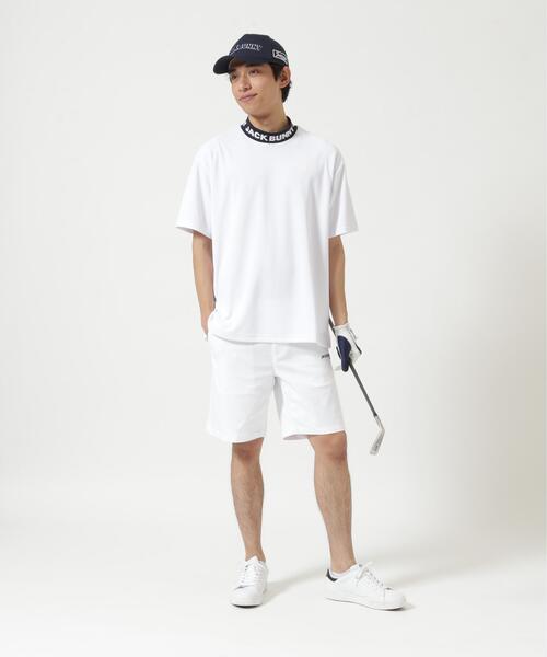 Jack Bunny!!（ジャックバニー） tシャツ ロゴジャガード半袖モック