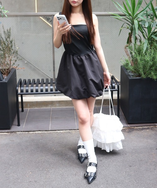 ALLuRing ChaRm ワンピース Balloon Camisole Dress / バルーンキャミ 