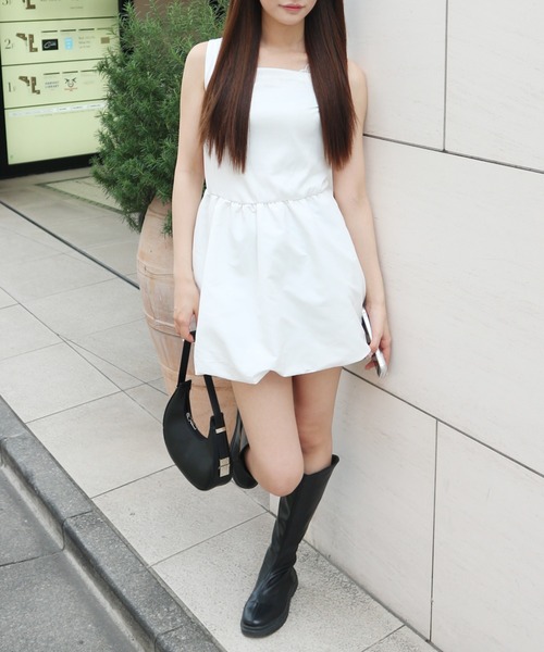 ALLuRing ChaRm ワンピース 夏 Balloon Camisole Dress / バルーン