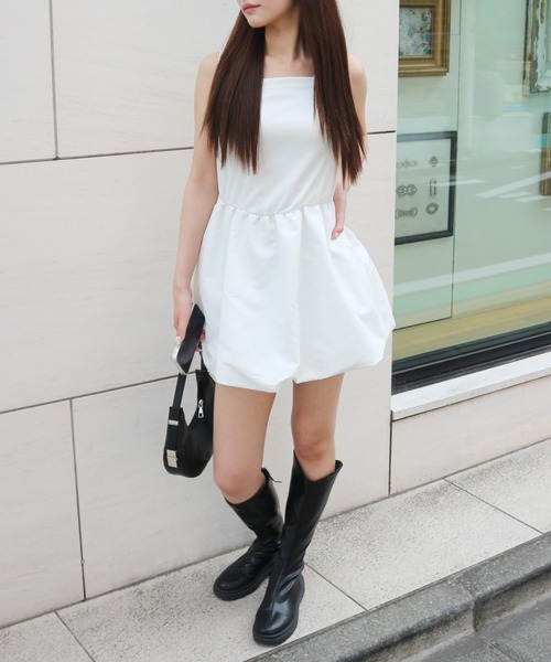 ALLuRing ChaRm ワンピース 夏 Balloon Camisole Dress / バルーン