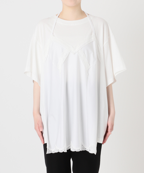 INSCRIRE（アンスクリア） tシャツ 半袖 Hybrid Lingerie Tシャツ