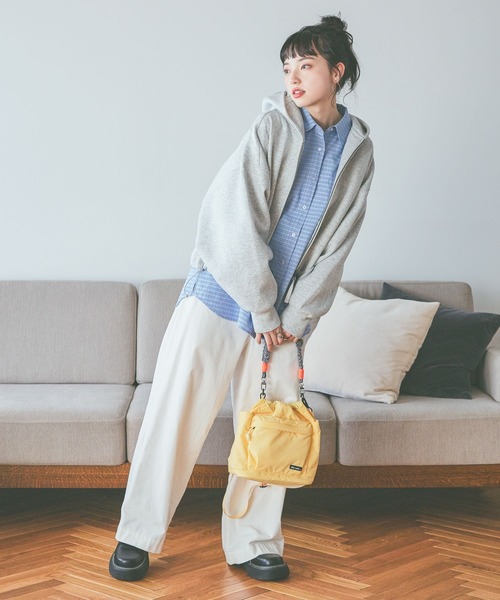 「niko and...」 ジップアップパーカー LARGE グレー レディース_画像4