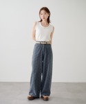 ワイドパンツ ジーンズ デニム デニムパンツ ...の詳細画像5