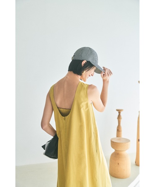 「Mila Owen」 ノースリーブワンピース 0 ブラウン レディース_画像2