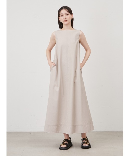 「Mila Owen」 ノースリーブワンピース 0 ブラウン レディース_画像7