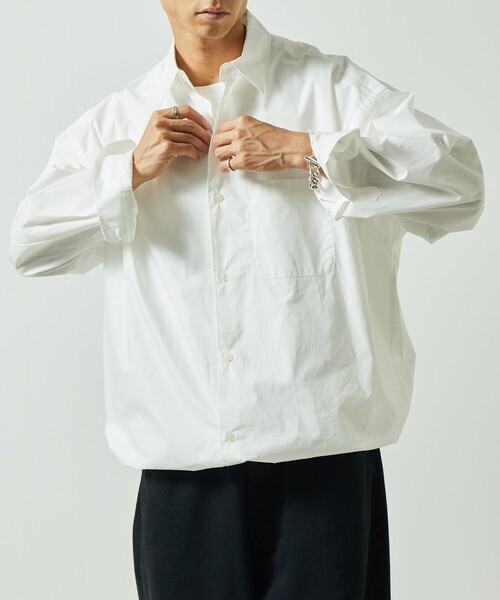 「FREAK'S STORE」 長袖シャツ MEDIUM ブルー メンズ_画像2