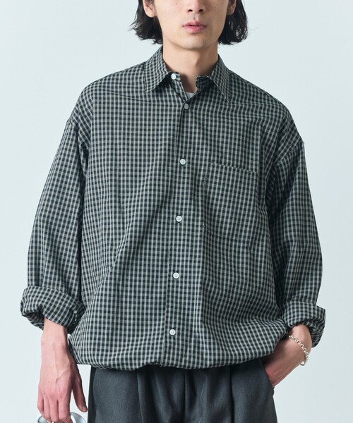 「FREAK'S STORE」 長袖シャツ MEDIUM ブルー メンズ_画像5