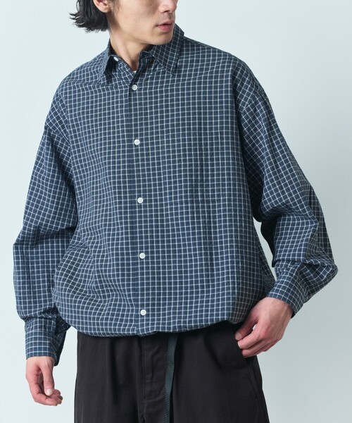 「FREAK'S STORE」 長袖シャツ MEDIUM ブルー メンズ_画像6