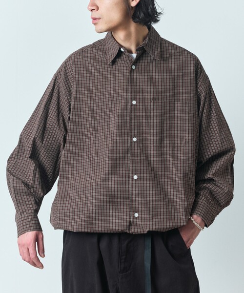 「FREAK'S STORE」 長袖シャツ MEDIUM ブルー メンズ_画像7