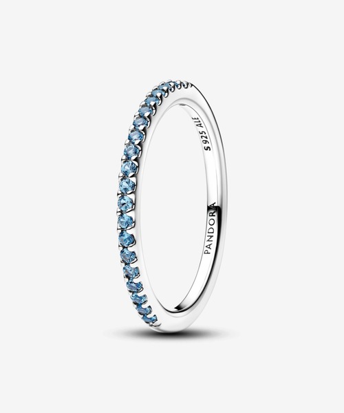 PANDORA（パンドラ） 指輪 リング スパークリング アクアマリン ハーフ