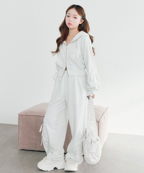 「OLIVE des OLIVE」 スウェットパンツ FREE グレー レディース_画像3