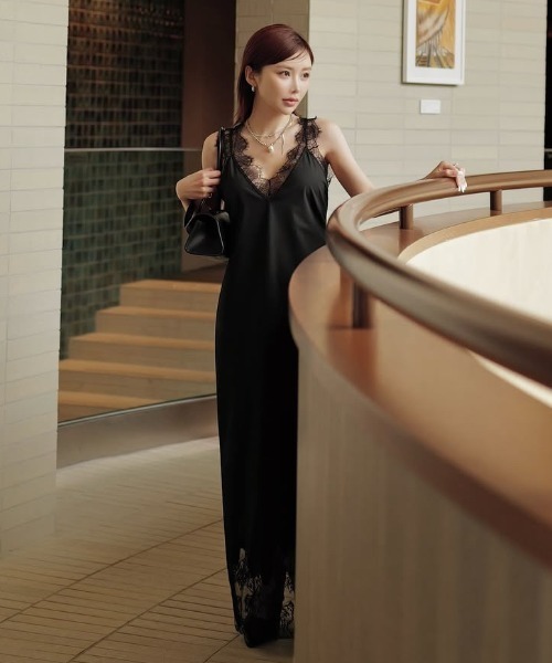JOSE MOON（ジョゼムーン） ワンピース LACE TLIM DRESS/レーストリム