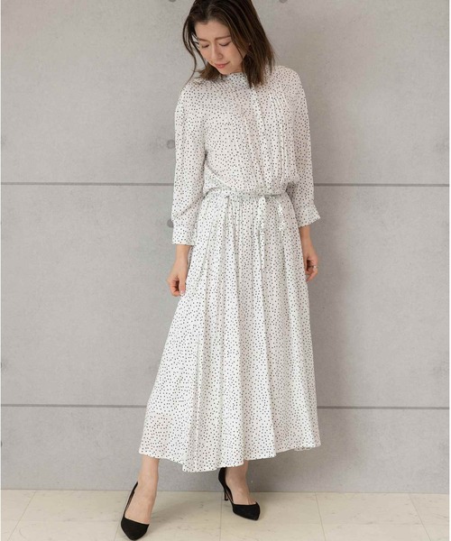 「PREFERIR」 長袖ワンピース MEDIUM グレー レディース_画像2