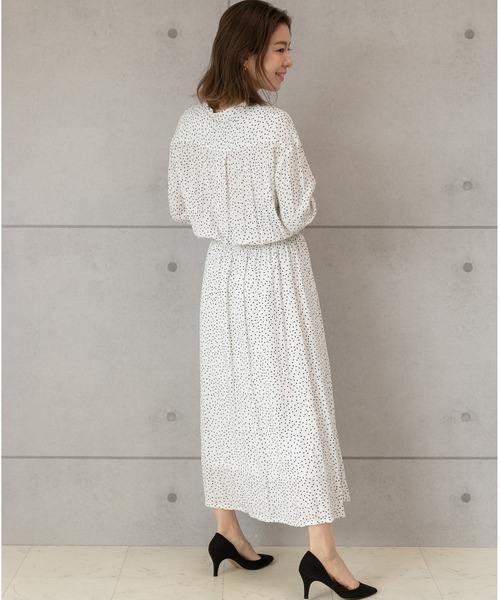 「PREFERIR」 長袖ワンピース MEDIUM グレー レディース_画像5