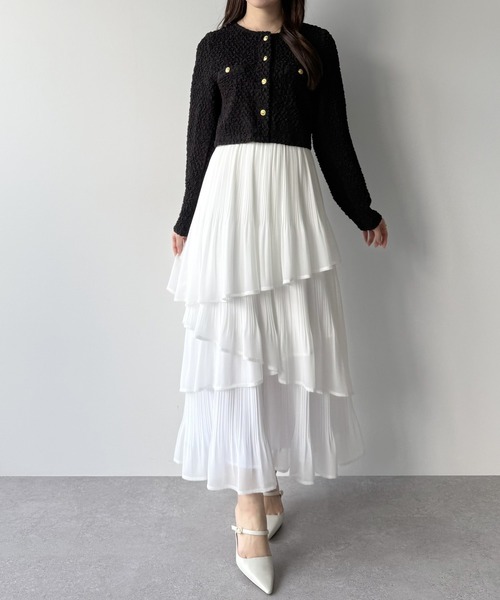 「mipiarl」 スカート MEDIUM ピンクベージュ レディース_画像7
