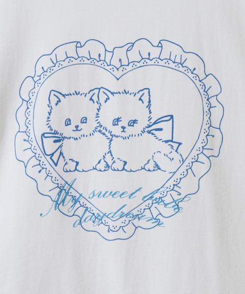 「Candy Stripper」 半袖Tシャツ FREE ライトブルー レディース_画像2