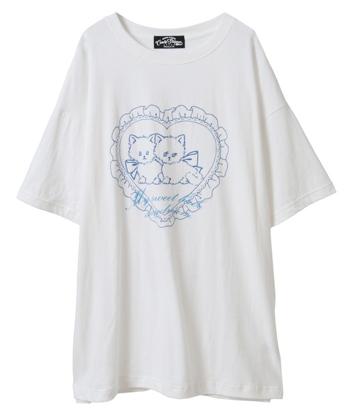 「Candy Stripper」 半袖Tシャツ FREE ライトブルー レディース_画像7