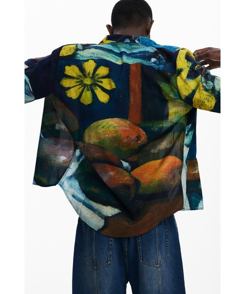 「Desigual」 長袖シャツ S ブルー メンズ_画像3