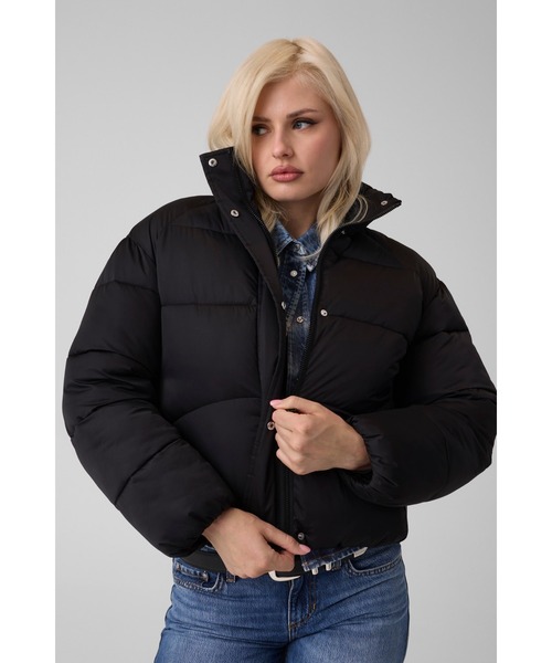【Yoshiki】  ブラック ダウンジャケット ダウンコート ダウンジャケット MARIKA Cozy Puffer ジャケット 中綿