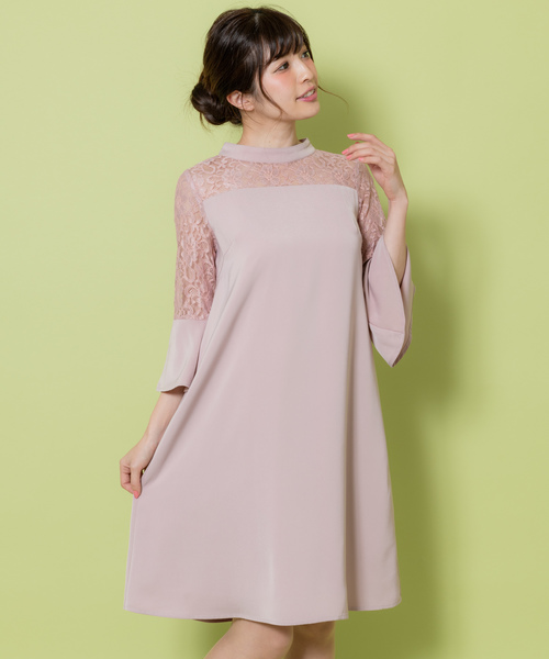 ドレス レース切替サックドレス 9r04 Zozotown Paypayモール店 通販 Paypayモール