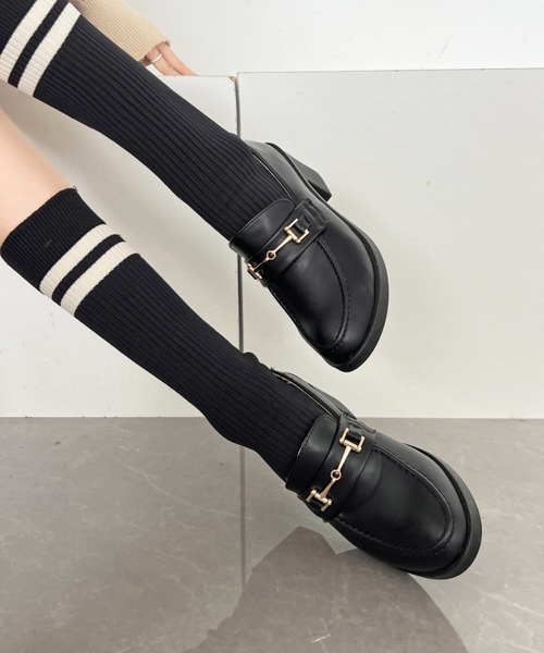 Shoes in Closet（シュークロ） ローファー 超軽量厚底 マニッシュ