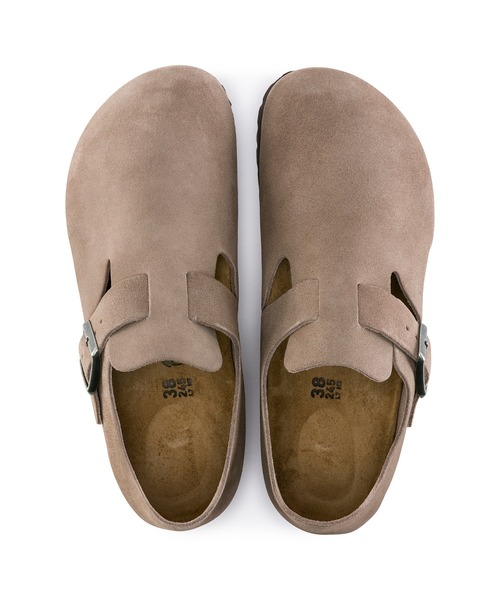 【関税込み】Birkenstock トープ レギュラー London スリッポン BIRKENSTOCK スリッポン London Suede 「レギュラー幅」 ユニ
