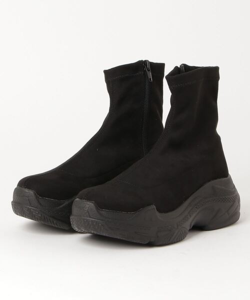 【新品未使用】HUNTER 2wayブーツ　靴下付き LOVEHUNTER ブーツ Love Hunter / 厚底スニーカーソール