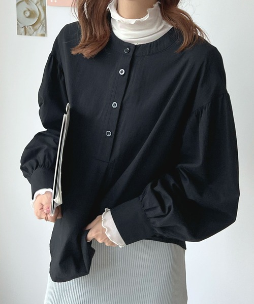 Futier Land（フューティアランド） ブラウス シャツ バルーンスリーブ