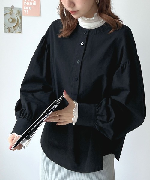 Futier Land（フューティアランド） ブラウス シャツ バルーンスリーブ