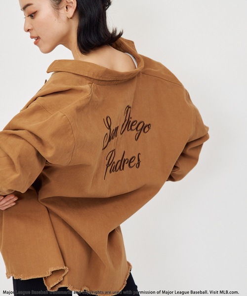 【MLB】ワークジャケット BACK TO THE FIELD ブラウス シャツ 「MLB」ワークジャケット