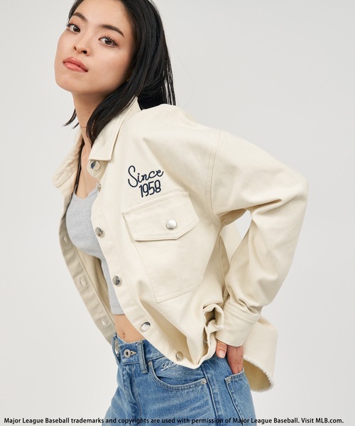 【MLB】ワークジャケット BACK TO THE FIELD ブラウス シャツ 「MLB」ワークジャケット