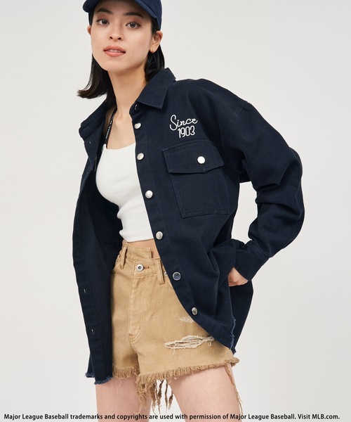 【MLB】ワークジャケット BACK TO THE FIELD ブラウス シャツ 「MLB」ワークジャケット