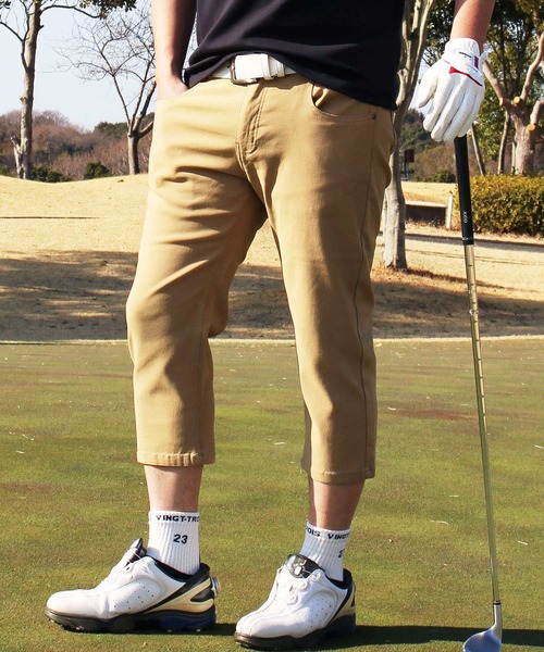 TopIsm ゴルフ スーパーストレッチ クロップドゴルフパンツ