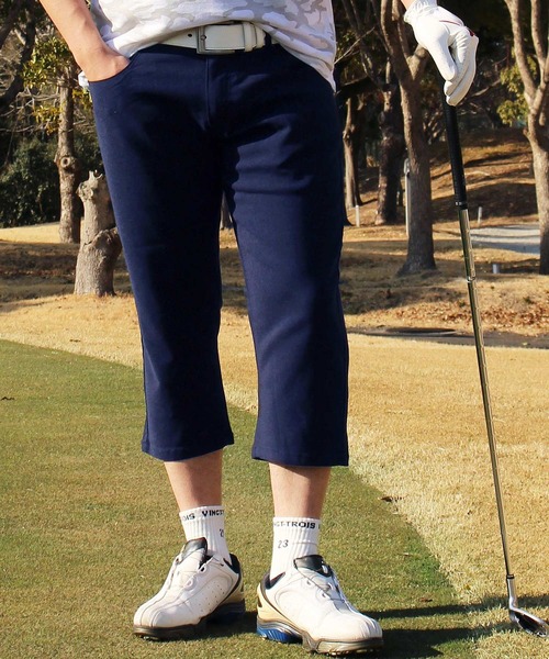 TopIsm ゴルフ スーパーストレッチ クロップドゴルフパンツ