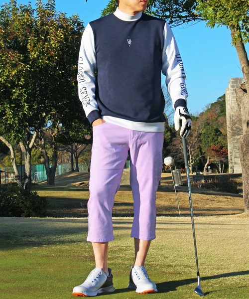TopIsm ゴルフ スーパーストレッチ クロップドゴルフパンツ