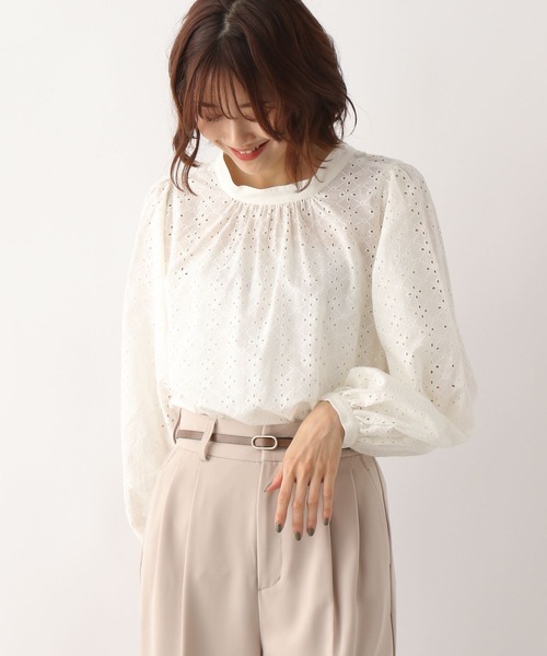 シャツ ブラウス カットワークレースブラウス/349503 レディース | GLOBAL WORK | 05