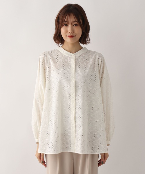 シャツ ブラウス カットワークレースブラウス/349503 レディース | GLOBAL WORK | 18