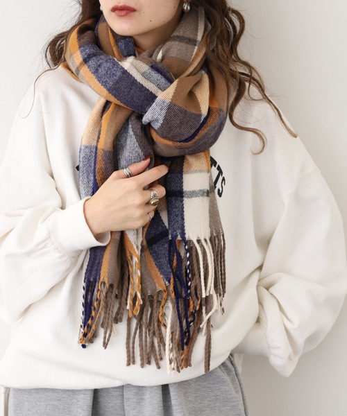 FUNALIVE（ファンアライブ） ストール マフラー PAGE ONE チェック大判