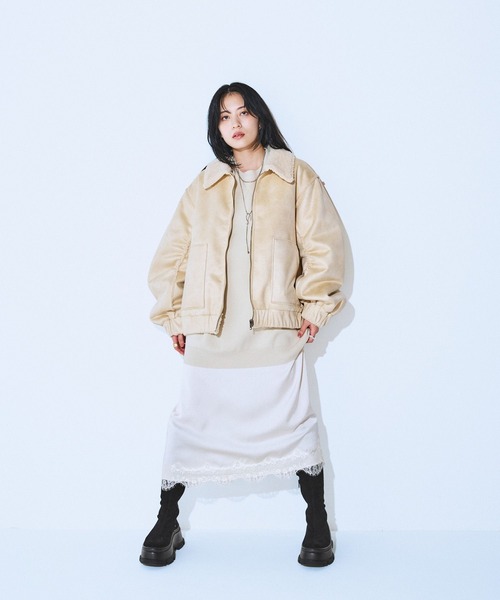 JEANASIS（ジーナシス） ニット セーター 12G Wジャガードボリューム