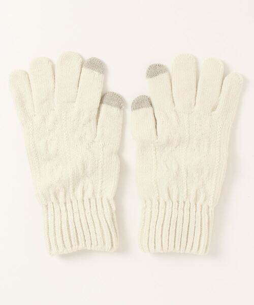 Fun & Daily（ファンアンドデイリー） 手袋 スマホ対応 ケーブル編み